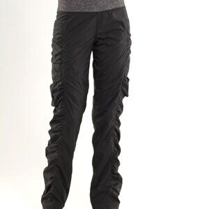 Lululemon Run: Go For It Pants Black and Heather Black Size 6 EUC